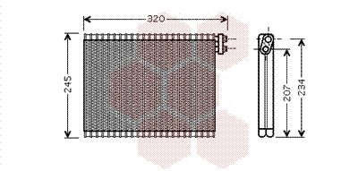 VAN WEZEL Испаритель, кондиционер 0600V339